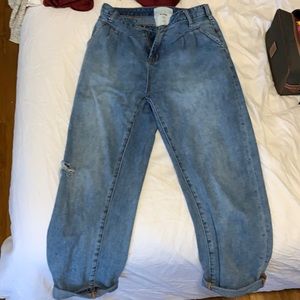 One Teaspoon High-Waisted Jeans - Loose Fit / 27